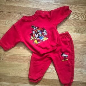 Vintage Disney Toddler Sweat Set